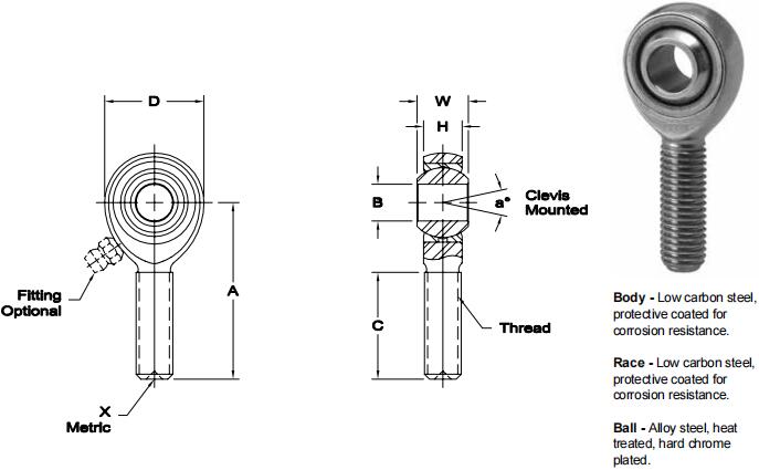 AURORAMBF-M8關(guān)節(jié)軸承圖紙